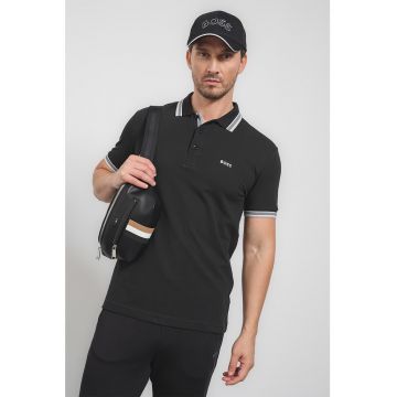 Tricou polo regular fit cu accente contrastante Paddy