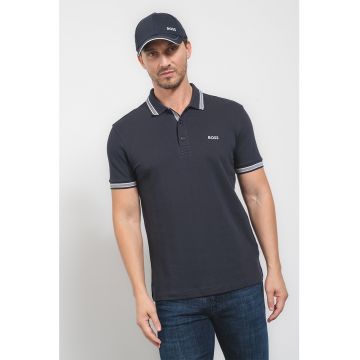 Tricou polo regular fit cu accente contrastante Paddy