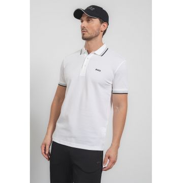 Tricou polo regular fit cu accente contrastante Paddy