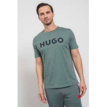 Tricou regular fit cu logo contrastant Dulivio