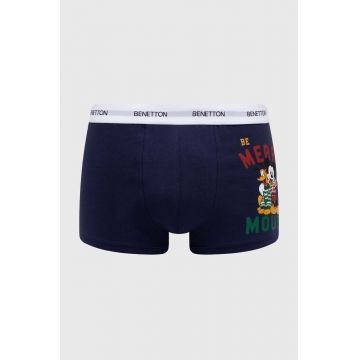 United Colors of Benetton boxeri x Disney barbati, culoarea albastru marin