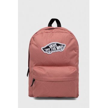 Vans rucsac culoarea roz, mic, cu imprimeu