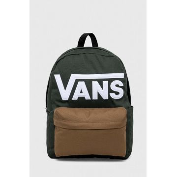 Vans rucsac culoarea verde, mare, cu imprimeu