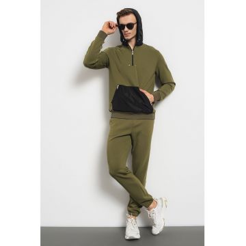 Hanorac cu buzunare multiple cu fermoar