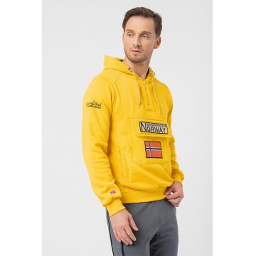 Hanorac cu logo Gym Class - Galben sofran