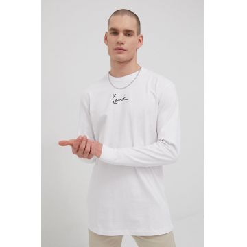 Karl Kani longsleeve din bumbac culoarea alb, cu imprimeu