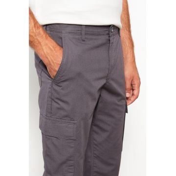 Pantaloni cargo cu talie medie