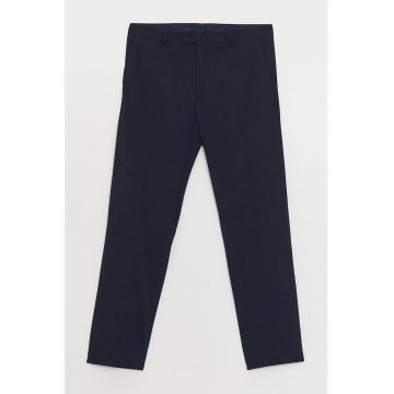 Pantaloni eleganti regular fit cu talie medie