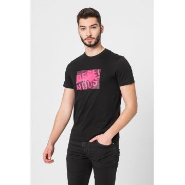 Tricou slim fit cu imprimeu logo T-Diegos