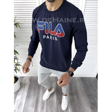 Bluza barbati slim fit bleumarin B9640  D5-2.2