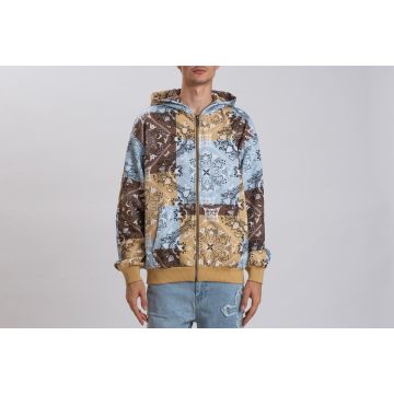 Chest Signature Os Paisley Full Zip Hoodie