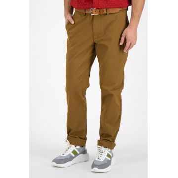 Pantaloni chino slim fit cu talie medie