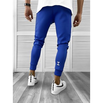 Pantaloni de trening albastri silon conici 12379 18-2.1.2