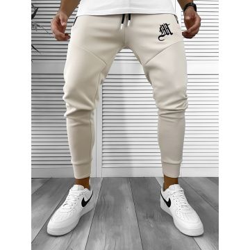 Pantaloni de trening bej silon conici 12375 26-4.1