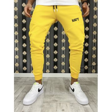 Pantaloni de trening galbeni  silon   conici 12376 23-4.1