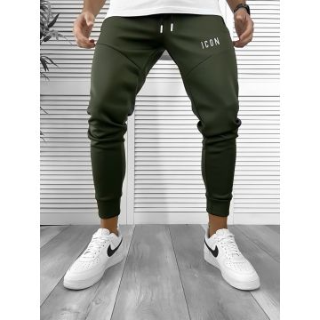 Pantaloni de trening kaki silon conici 12377 D3-5.4