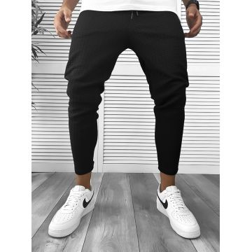 Pantaloni de trening negri conici 12373 D2-1.4