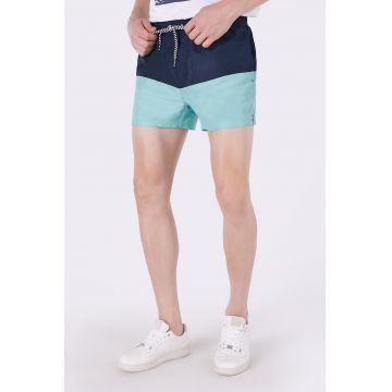 Pantaloni scurti cu aspect contrastant