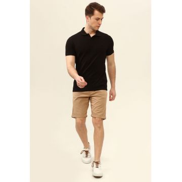 Pantaloni scurti de bumbac cu buzunare laterale Lasshort
