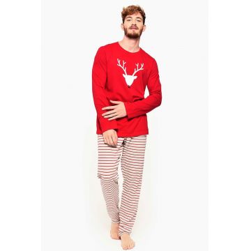 Pijama din bumbac cu tematica de Craciun Pijama din bumbac cu tematica de Craciun