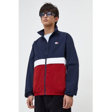 Tommy Jeans geacă bărbați, culoarea bleumarin, de tranziție DM0DM17887