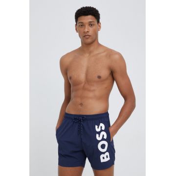 BOSS pantaloni scurti de baie culoarea albastru marin