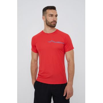 CMP tricou sport culoarea rosu, cu imprimeu