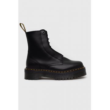 Dr. Martens ghete de piele barbati, culoarea negru