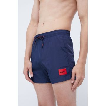 HUGO pantaloni scurti de baie culoarea albastru marin