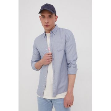 Superdry camasa din bumbac barbati, cu guler button-down, regular