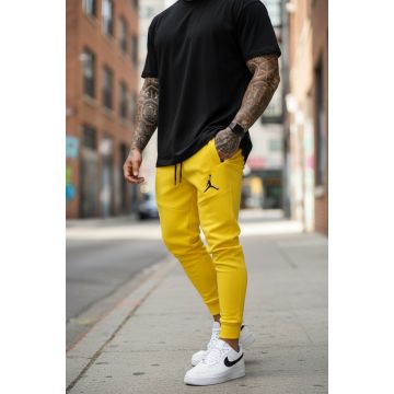 Pantaloni de trening mustar conici  silon  12361 90-2.3