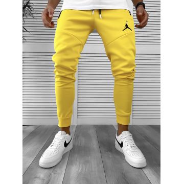 Pantaloni de trening mustar conici  silon  12361 N1-2
