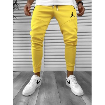 Pantaloni de trening mustar conici silon 12361 N1-4.2