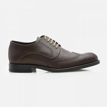 Pantofi casual bărbați din piele naturală - 3113 Maro Box
