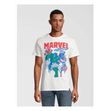 Tricou cu decolteu la baza gatului Marvel Iron Man - Thor - Captain America & The Hulk 5483