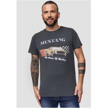 Tricou din bumbac cu imprimeu Ford The Power Of Mustang 3315