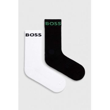 BOSS șosete 2-pack bărbați, culoarea negru 50467707