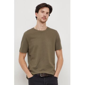 BOSS tricou bărbați, culoarea bej, uni 50452680