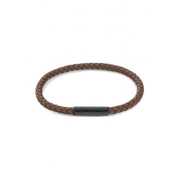 Bratara de piele cu aspect impletit