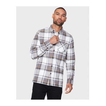 Camasa in carouri cu guler fixat cu nasturi Franco 2601