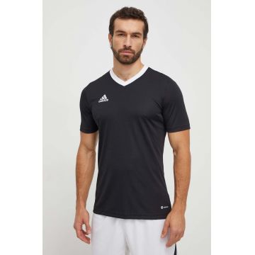 adidas Performance tricou de antrenament Entrada 22 culoarea negru, cu imprimeu HE1573