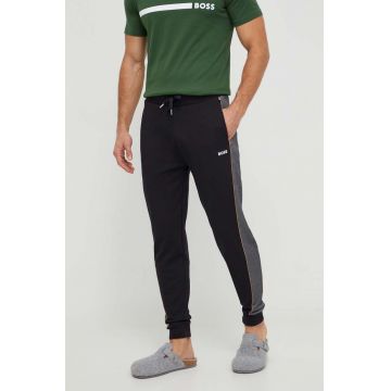 BOSS pantaloni de lounge culoarea negru, modelator