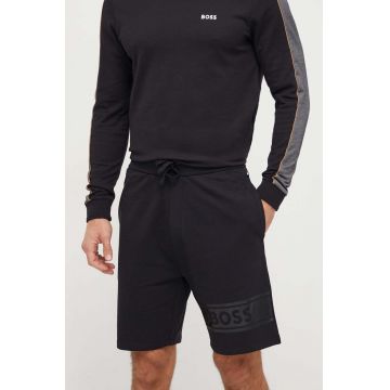 BOSS pantaloni scurți din bumbac culoarea negru 50510635