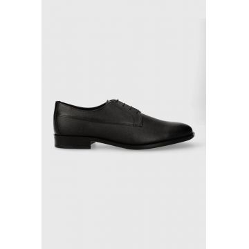 BOSS pantofi de piele Colby barbati, culoarea negru, 50511626