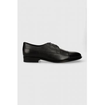 BOSS pantofi de piele Colby barbati, culoarea negru, 50511896