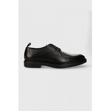 BOSS pantofi de piele Larry barbati, culoarea negru, 50511939