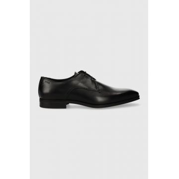 BOSS pantofi de piele Theon barbati, culoarea negru, 50512173