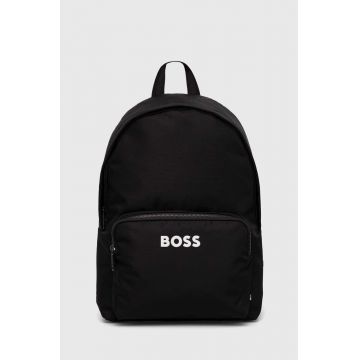 BOSS rucsac barbati, culoarea negru, mare, cu imprimeu