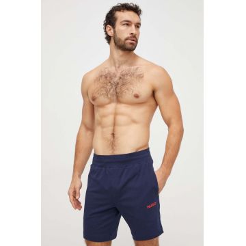 HUGO pantaloni scurti barbati, culoarea albastru marin