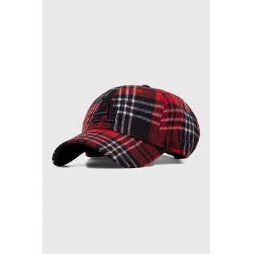 New Era șapcă din amestec de lână culoarea rosu, modelator, LOS ANGELES DODGERS